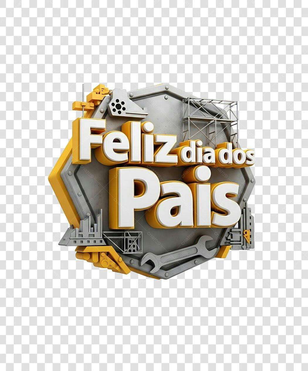 Banner Dia dos Pais PNG com fundo transparente