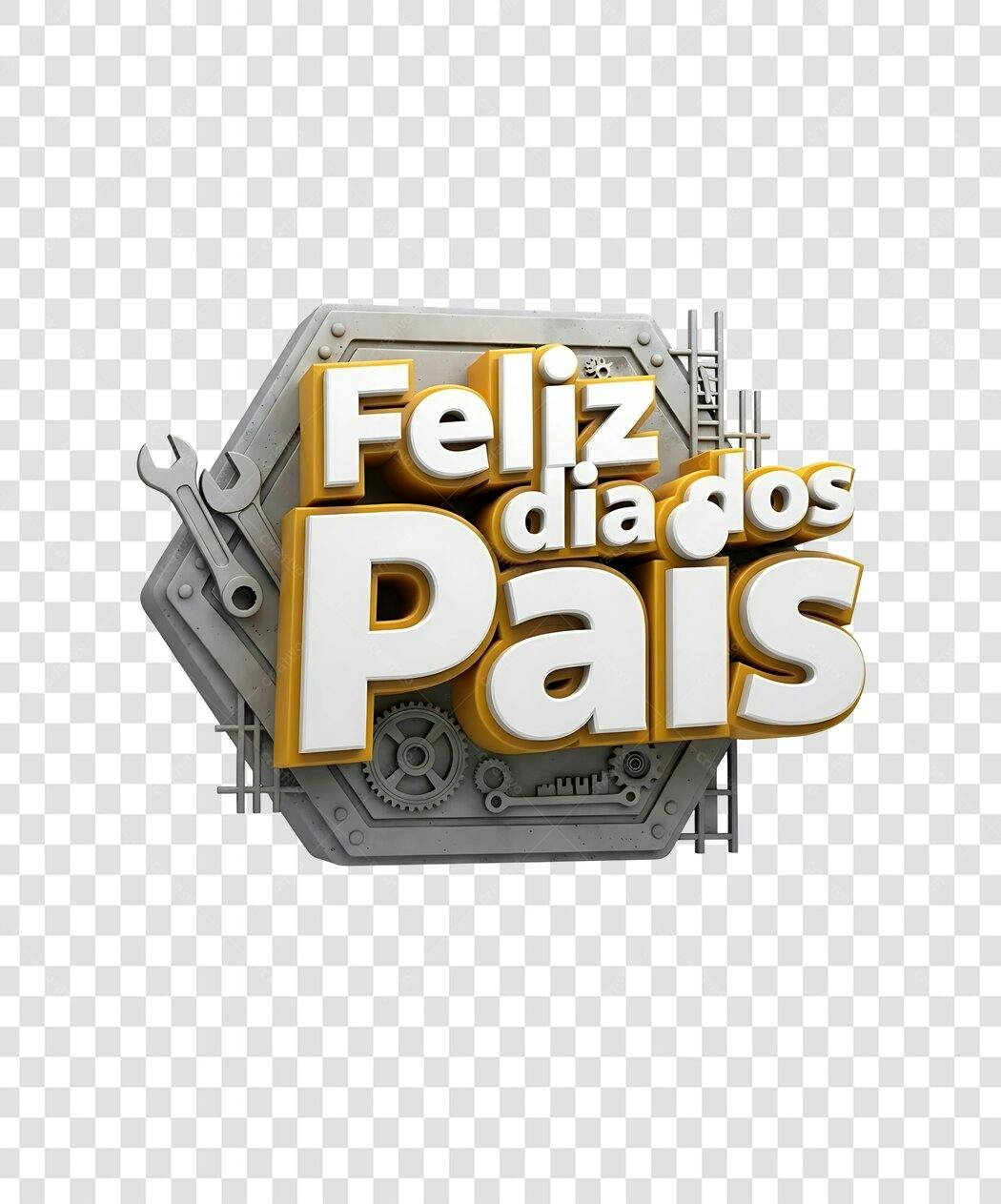 Banner Dia dos Pais PNG com fundo transparente