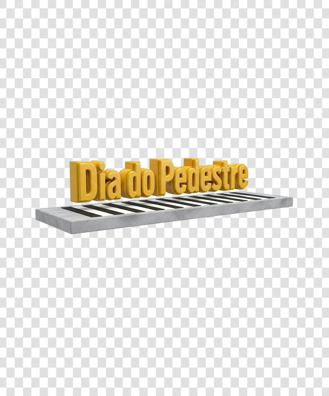 Banner Dia do Pedestre PNG com fundo transparente