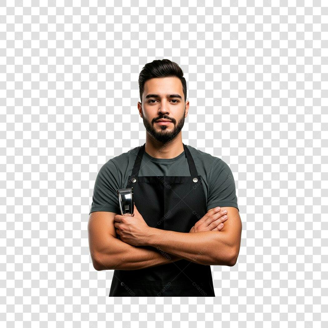 Imagem PNG Barbeiro com fundo transparente