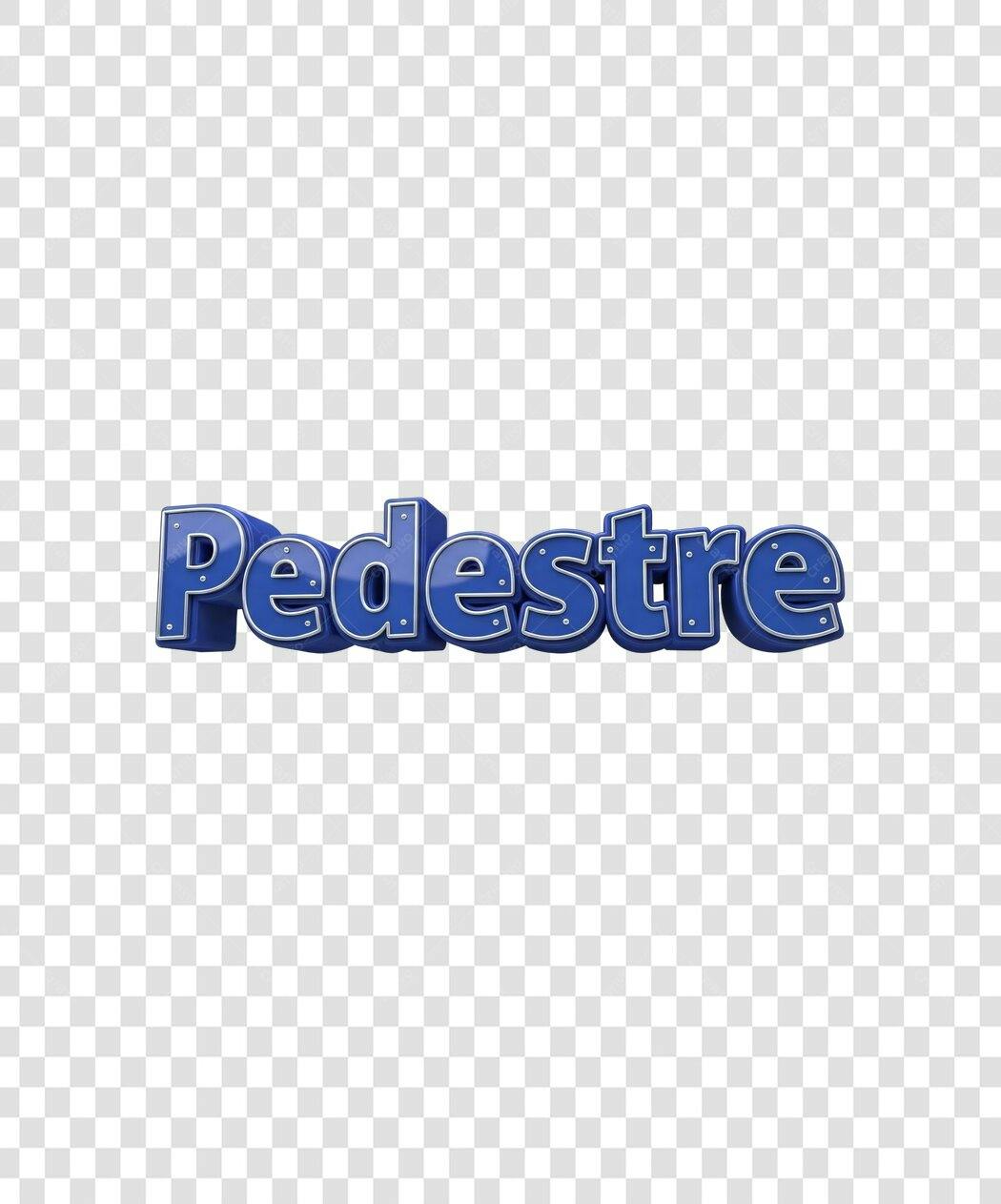 Logo Pedestre PNG com fundo transparente