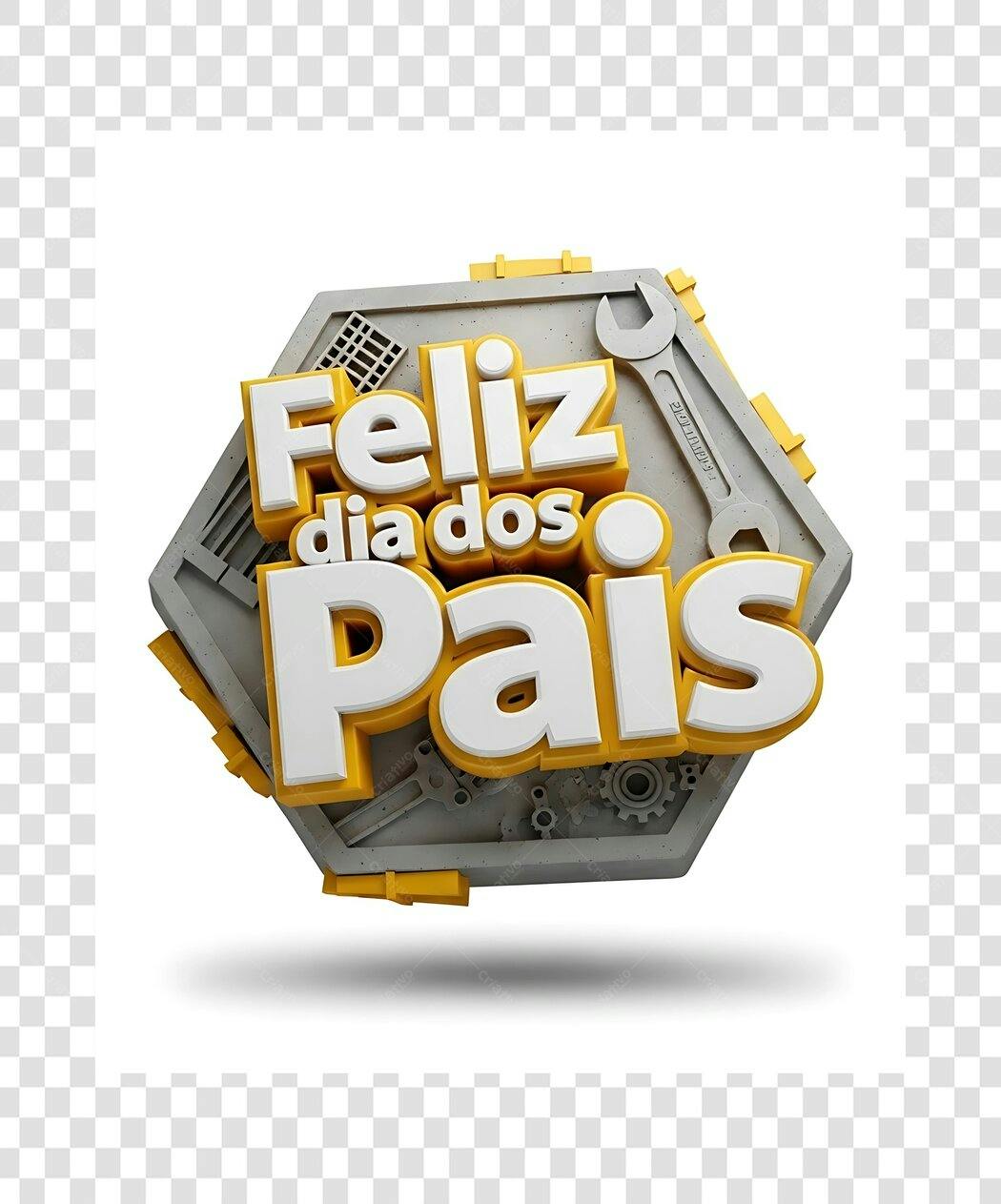 Banner Dia dos Pais PNG com fundo transparente