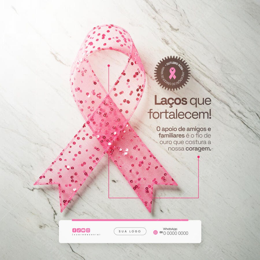Postagem Outubro Rosa PSD Editável