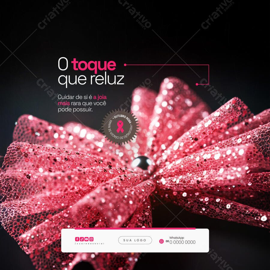 Postagem Outubro Rosa PSD Editável
