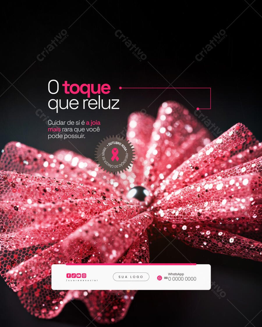 Postagem Outubro Rosa PSD Editável