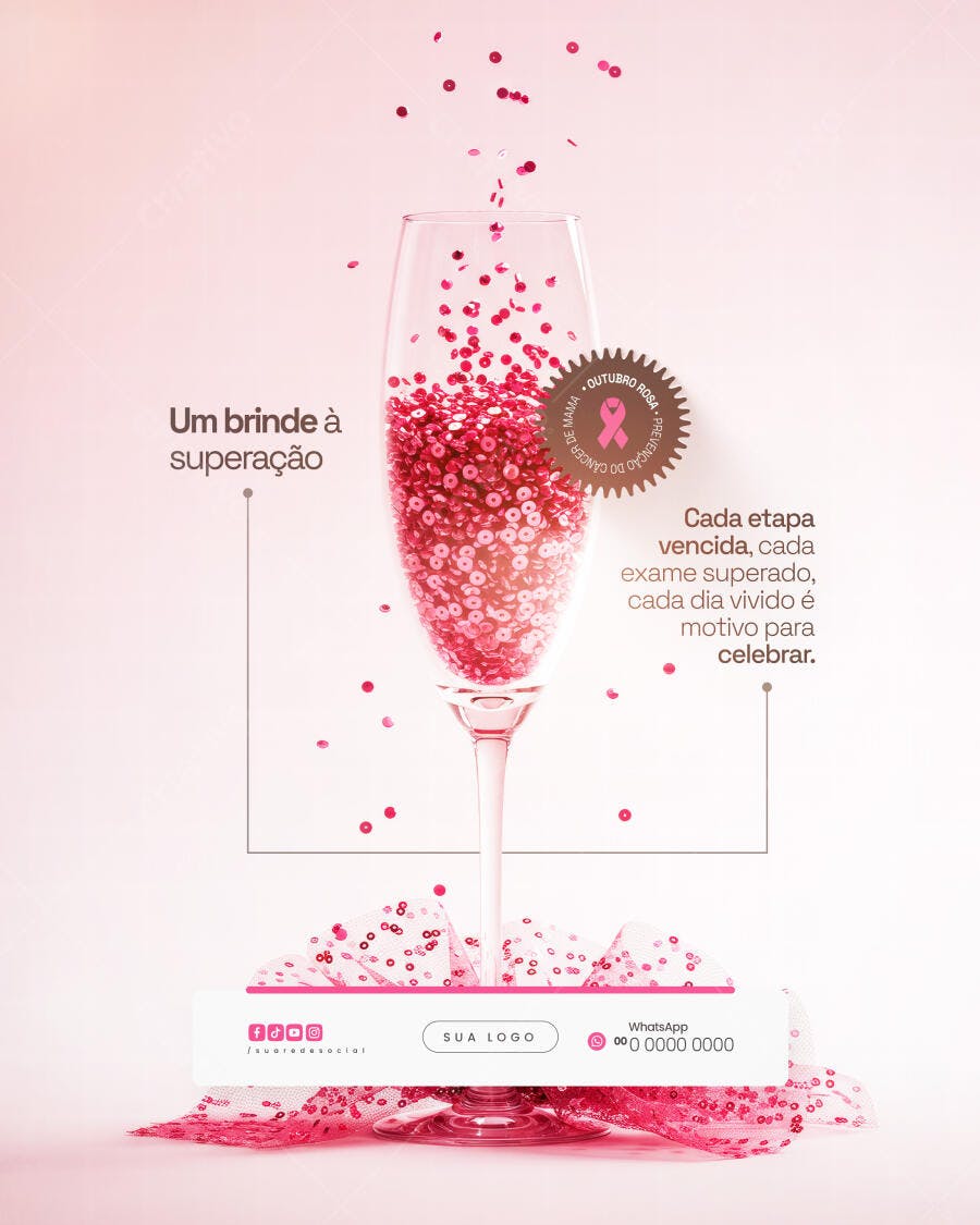 Postagem Outubro Rosa PSD Editável