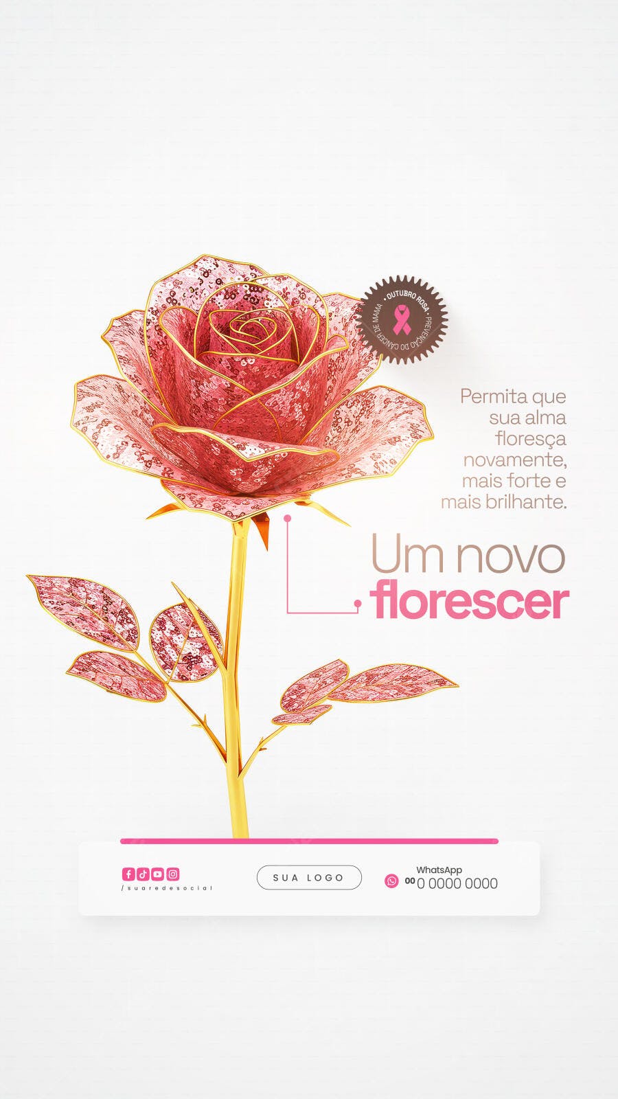 Postagem Outubro Rosa PSD Editável