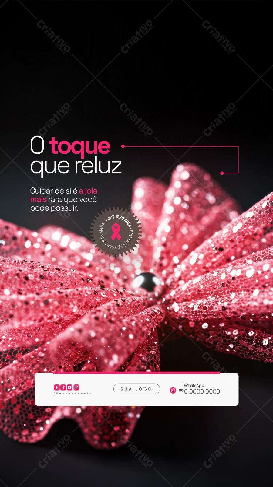 Postagem Outubro Rosa PSD Editável