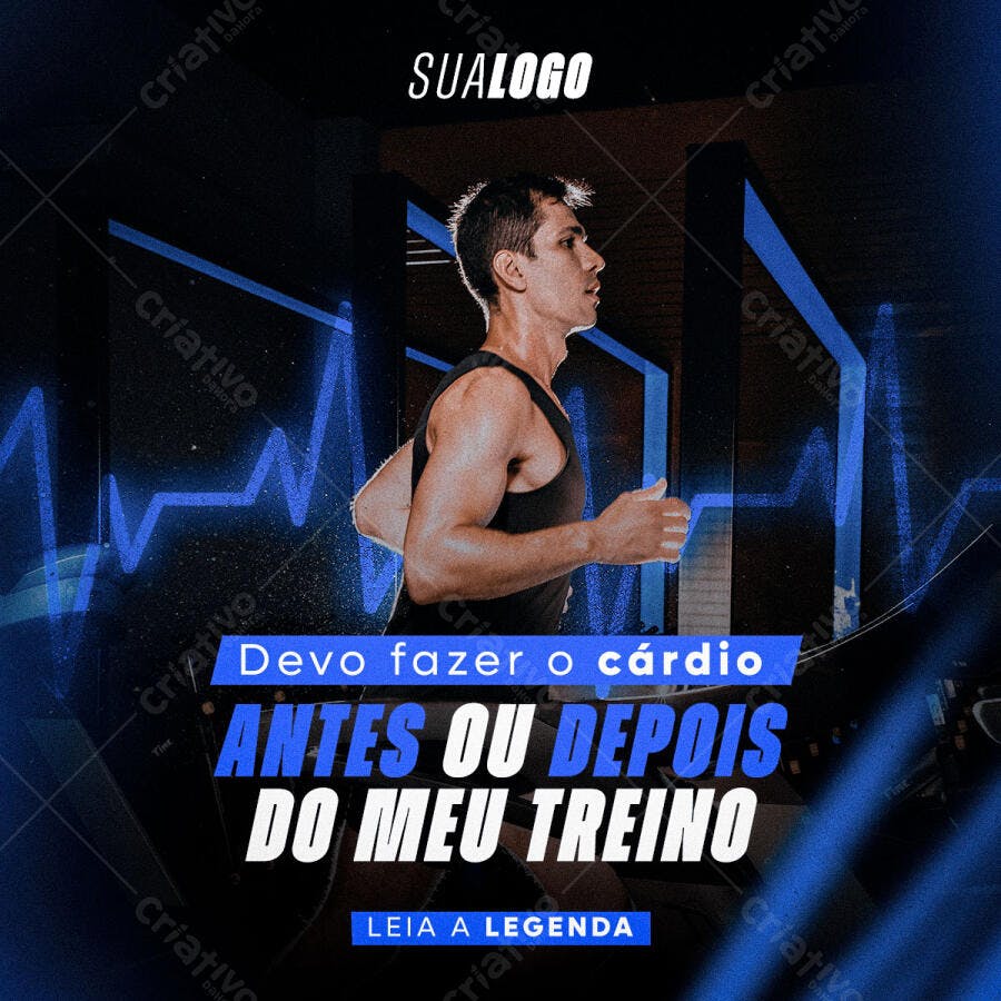 Post para Academia PSD Editável