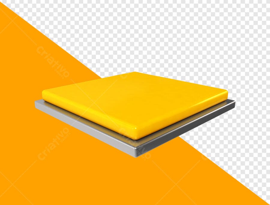 Mockup de Produto Amarelo e Prata PSD Editável