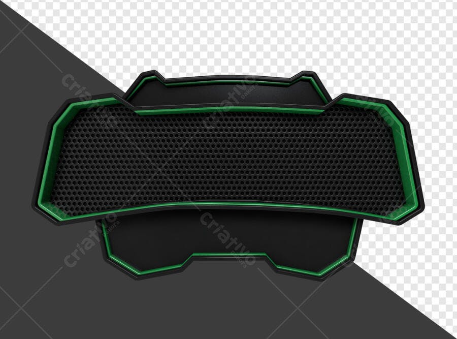 Banner Gamer Preto e Verde PSD Editável