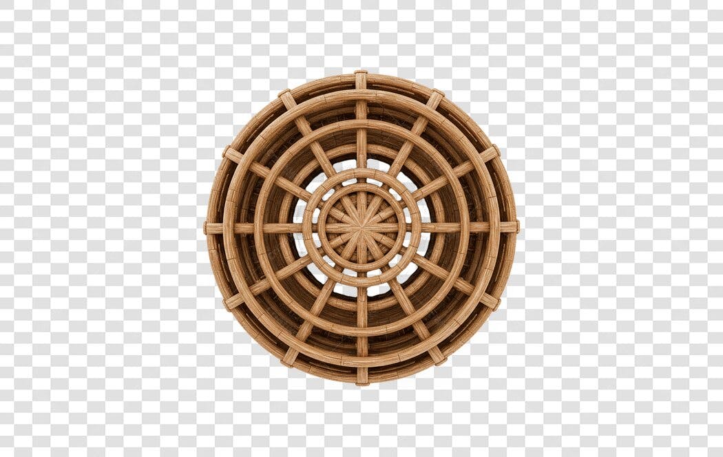 Elemento decorativo circular PNG com fundo transparente