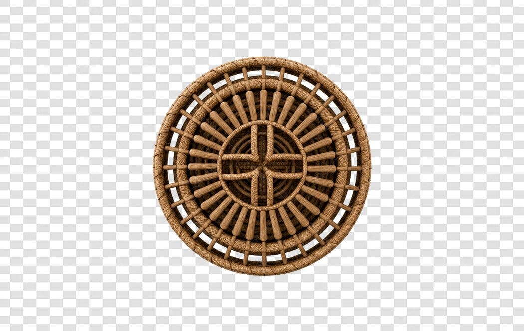 Ícone decorativo rústico em PNG com fundo transparente