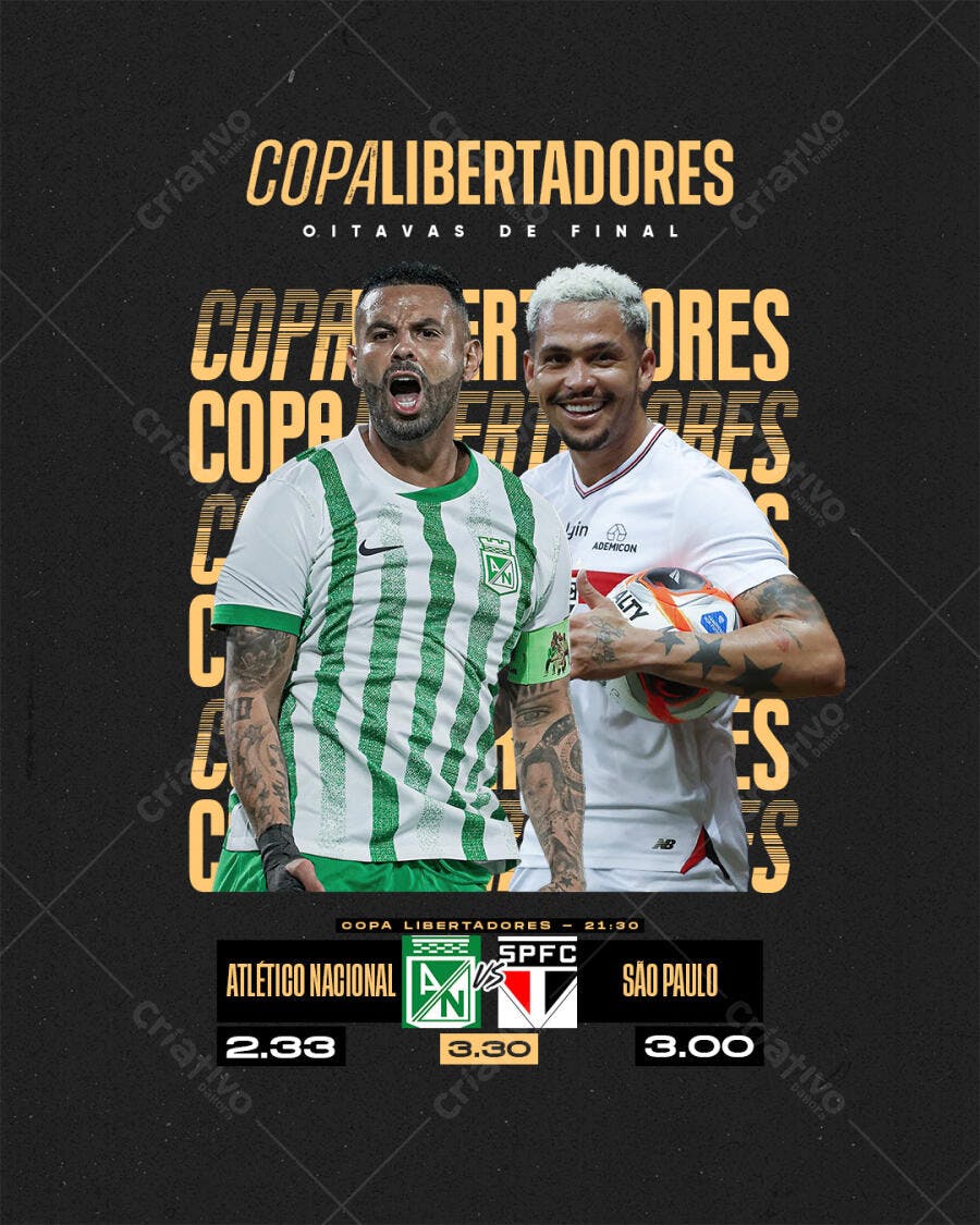 Flyer Copa Libertadores PSD Editável