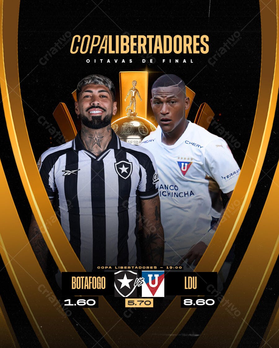 Flyer Copa Libertadores PSD Editável