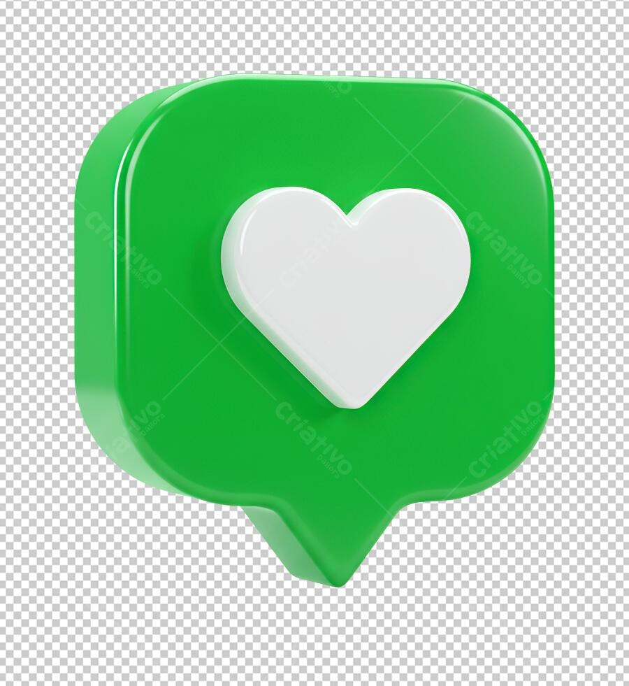 Ícone Curtida Verde PNG com fundo transparente