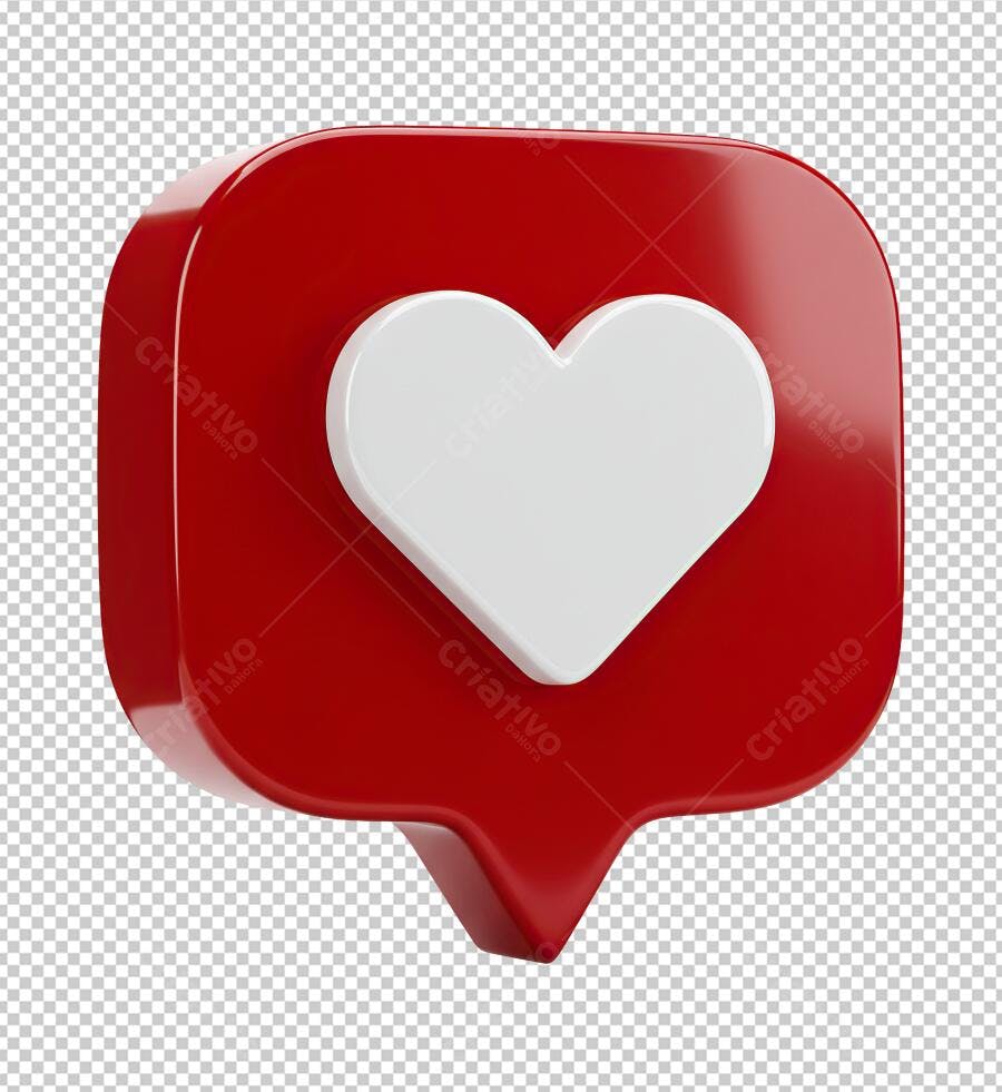 Icone Curtida Redes Sociais PNG com fundo transparente