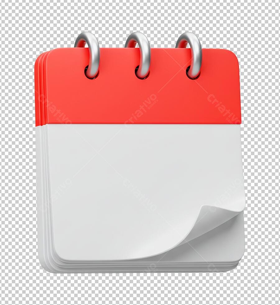 Icone Calendário PNG com fundo transparente