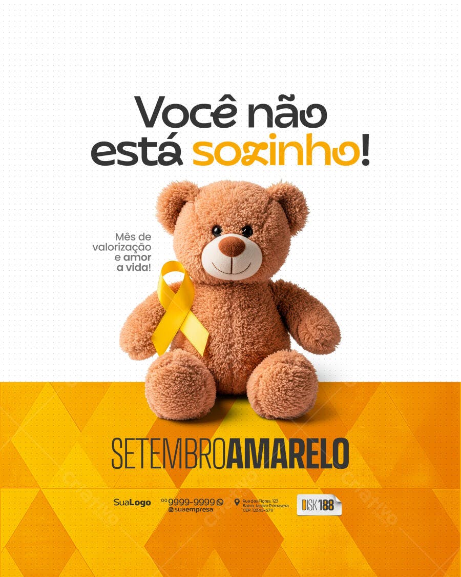 Flyer Setembro Amarelo PSD Editável