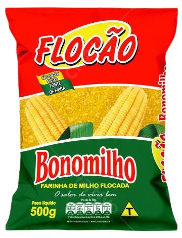 Mockup Embalagem Farinha Milho PNG com fundo transparente