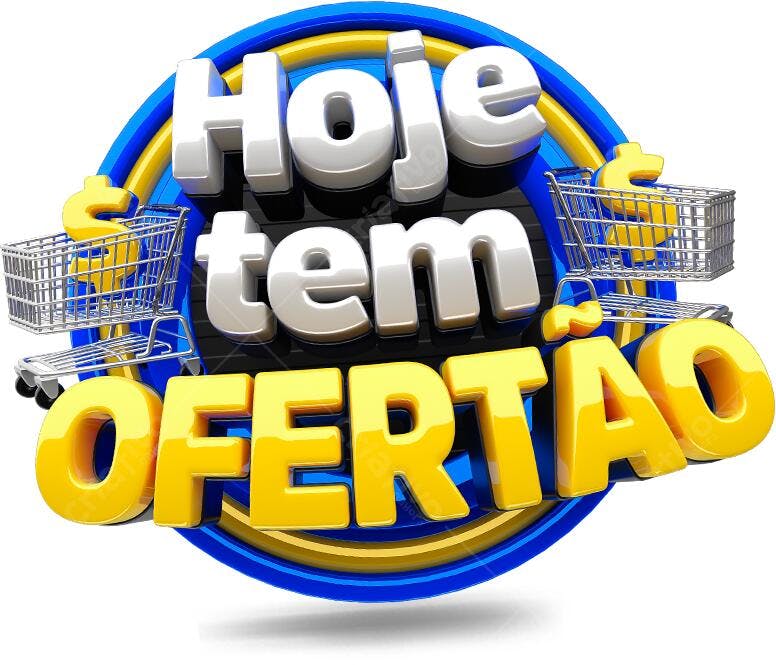 Banner Oferta Hoje tem Ofertaço PNG com fundo transparente