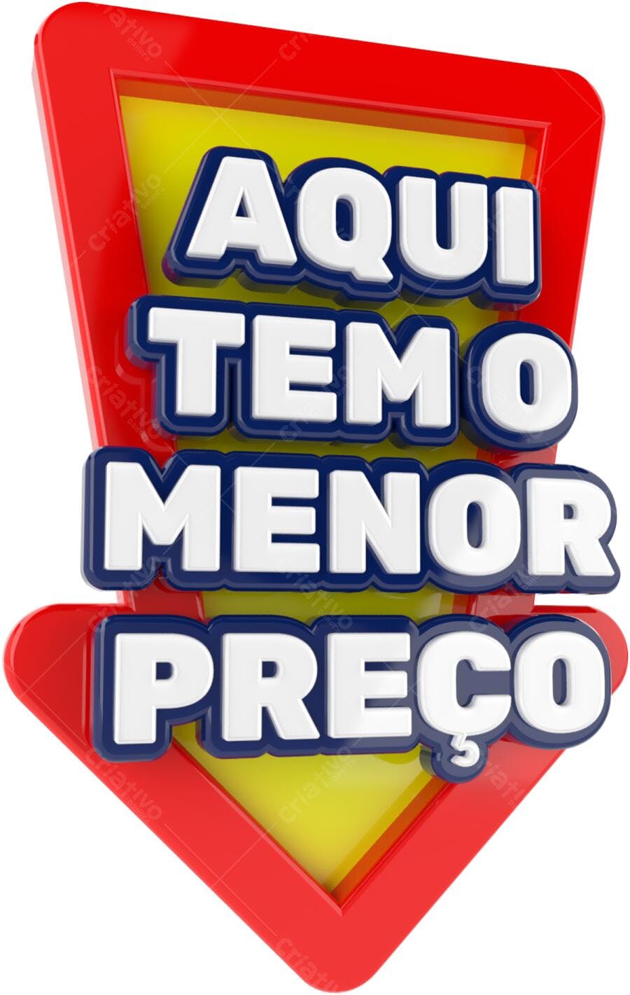 Banner promocional Menor Preço PNG com fundo transparente