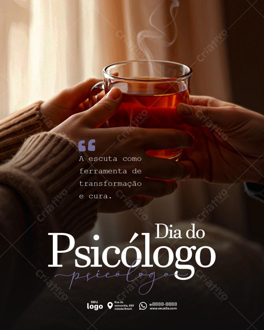 Flyer Dia do Psicólogo PSD Editável