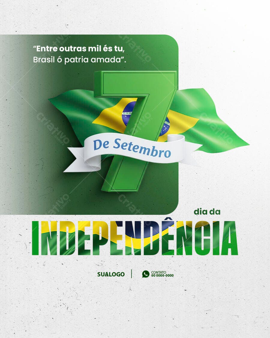 Flyer 7 de Setembro PSD Editável