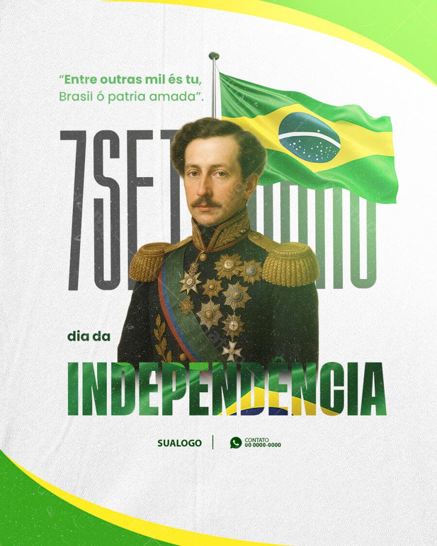 Flyer 7 de Setembro PSD Editável