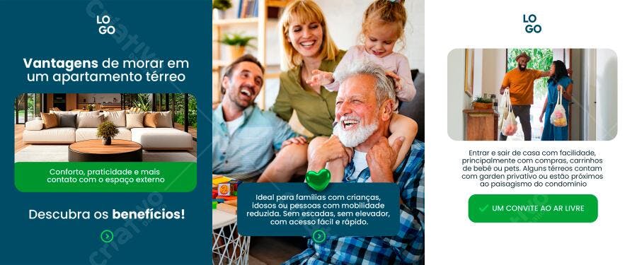 Flyer Imóveis para Família PSD Editável