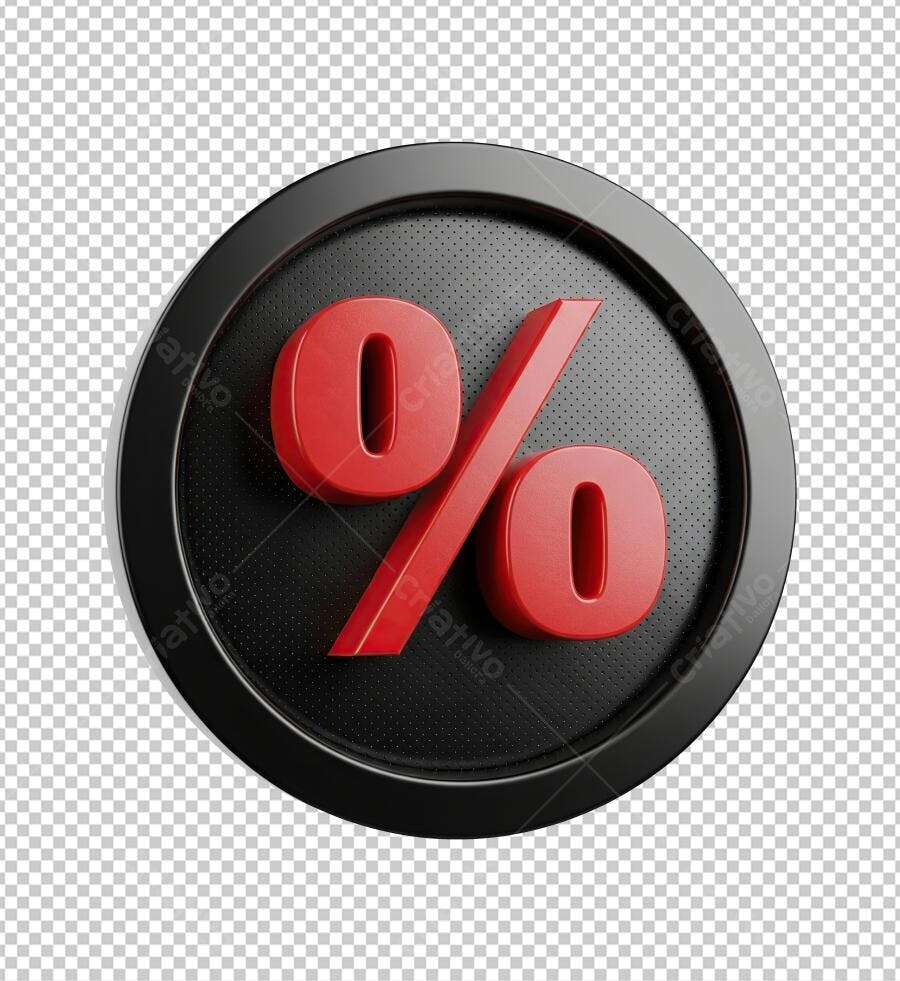 Icone de Porcentagem PNG com fundo transparente