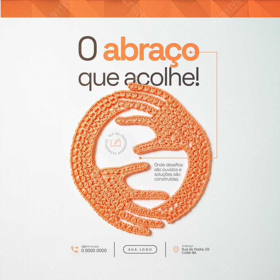 Postagem Dia do Coordenador PSD Editável
