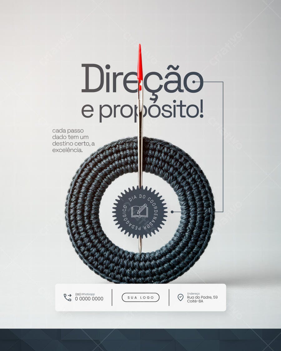 Post para o Dia do Pedagógico PSD Editável