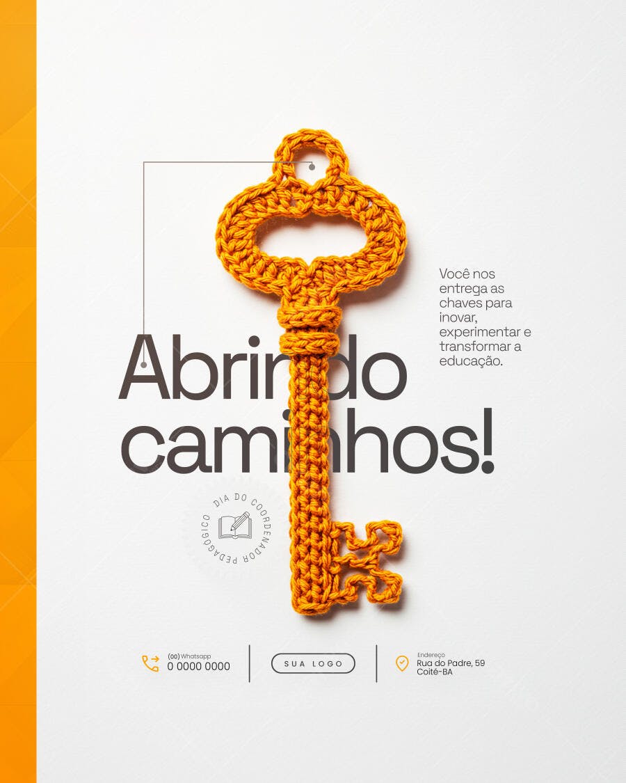 Flyer Dia do Professor PSD Editável