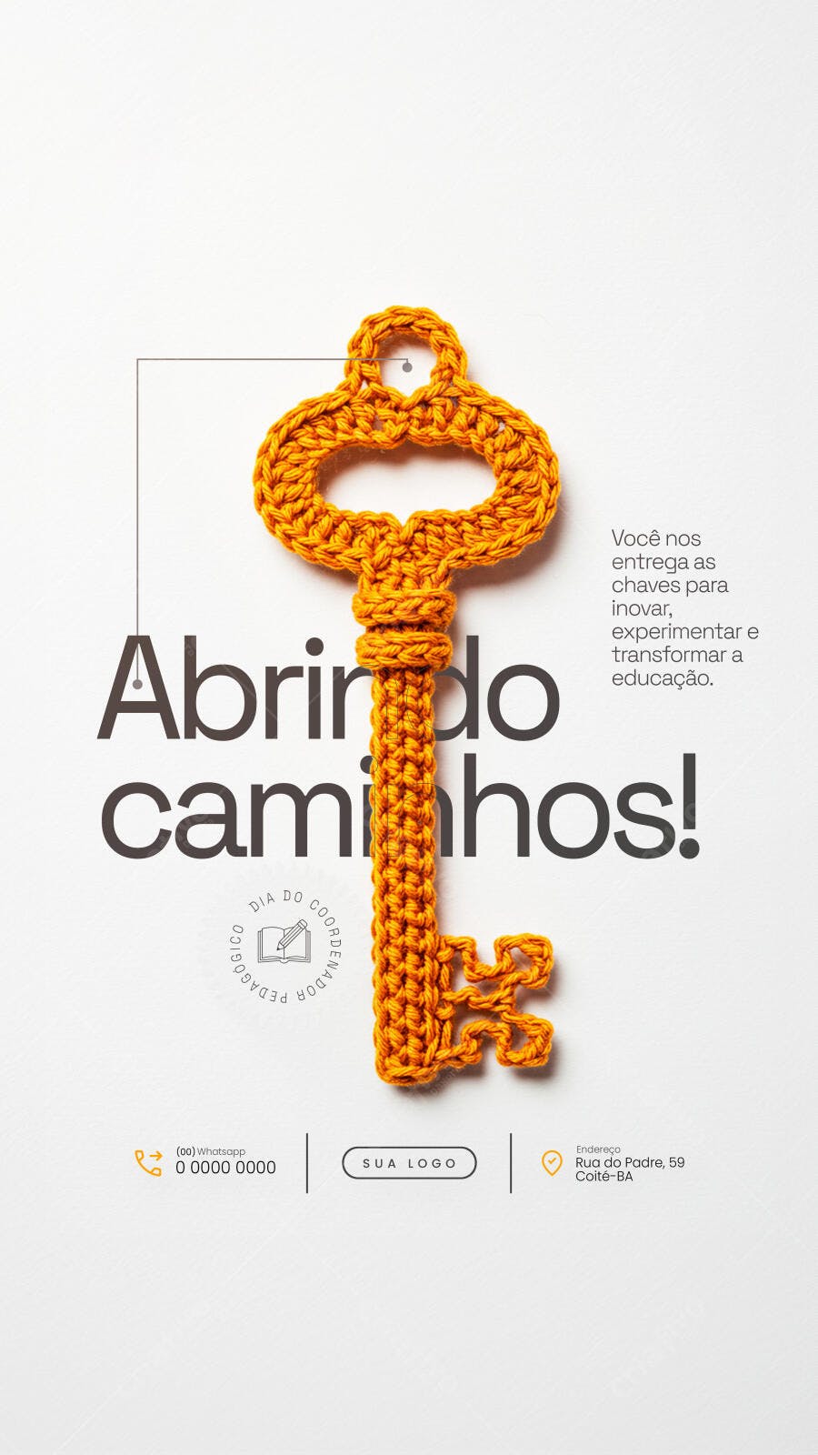 Flyer Dia do Professor PSD Editável