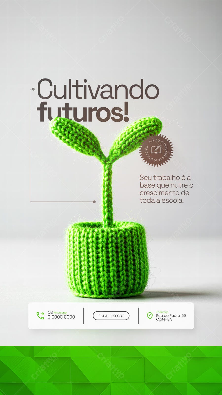 Flyer Dia do Professor PSD Editável