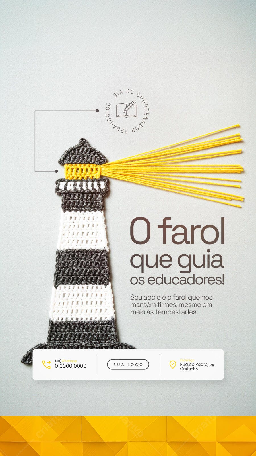 Imagem Dia do Coordenador Pedagógico PSD Editável