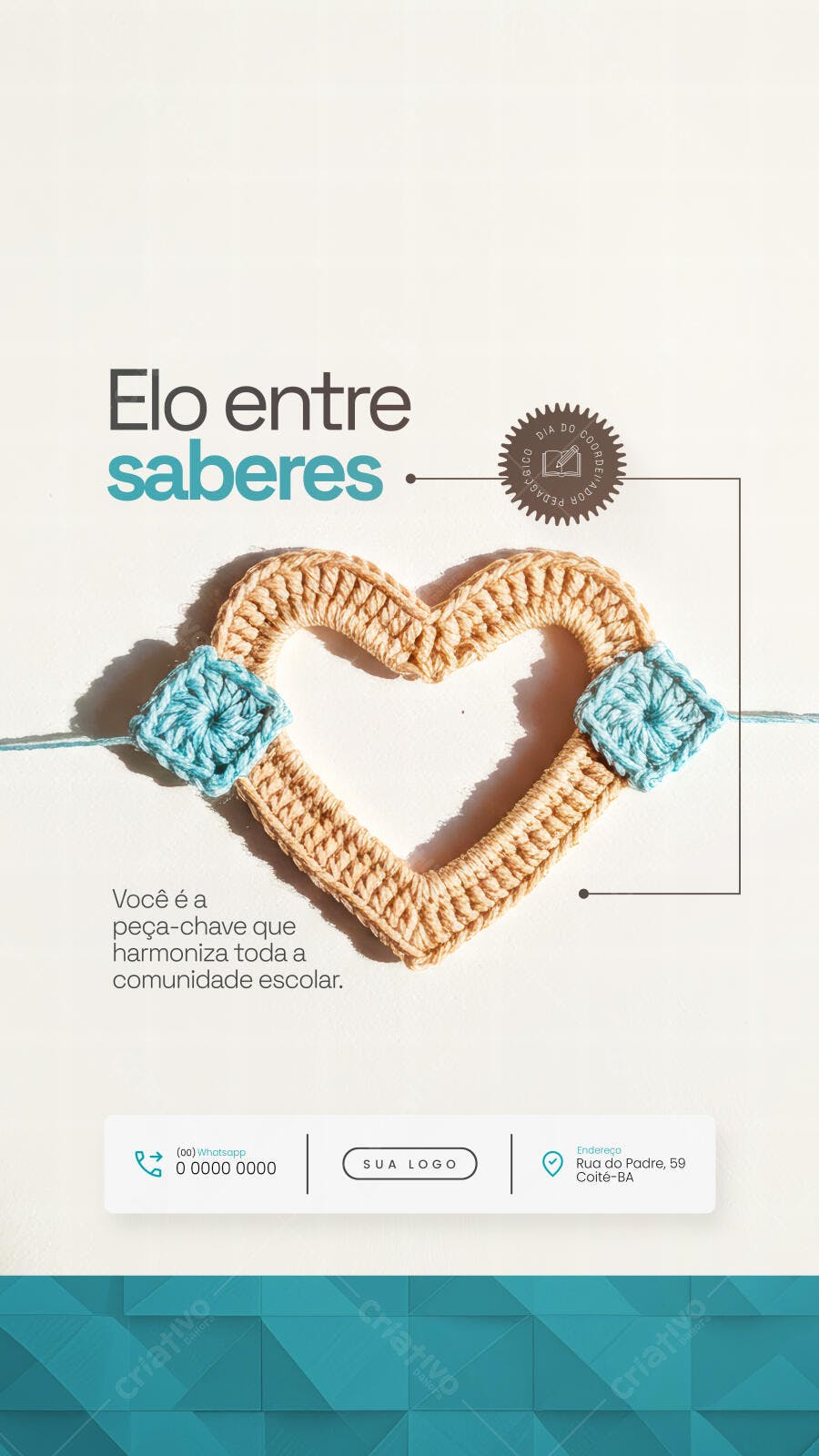Flyer Dia do Professor PSD Editável