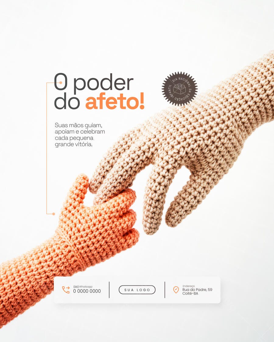 Post para o Dia das Crianças PSD Editável