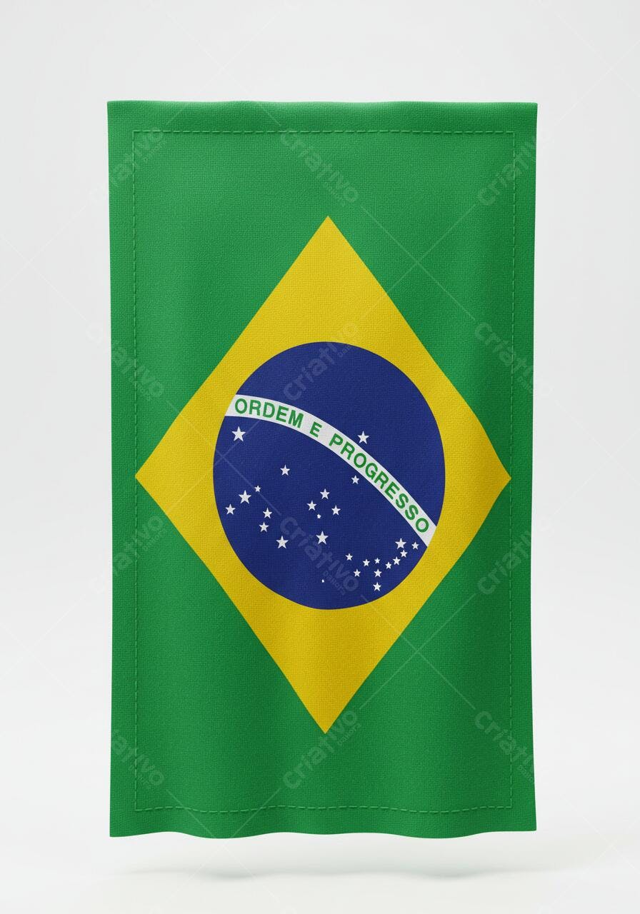 Bandeira Brasileira Verde Amarela Azul