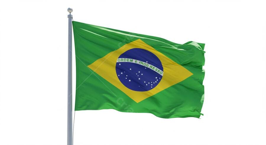 Bandeira Brasileira ao vento