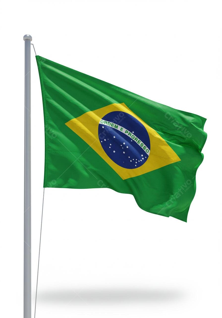 Bandeira Brasileira ao vento
