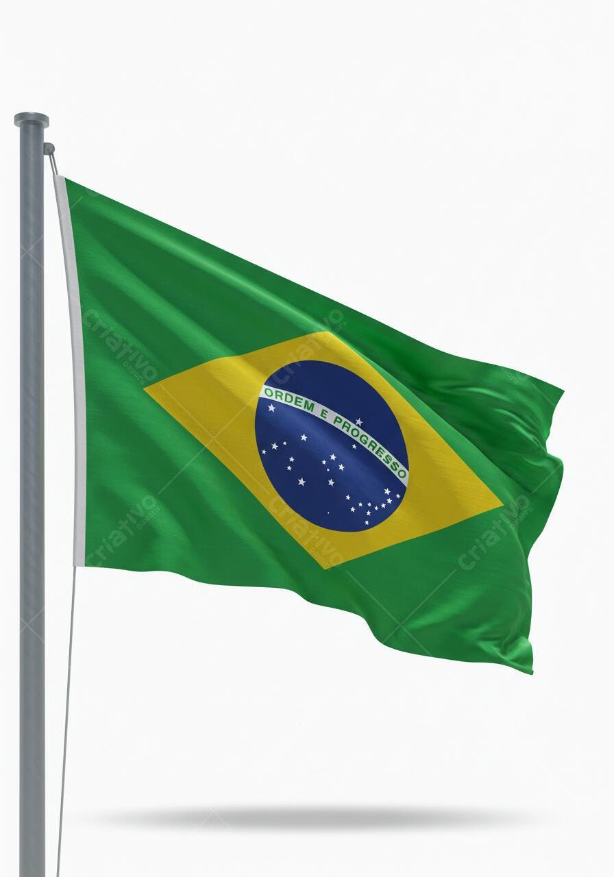 Bandeira Brasileira ao vento