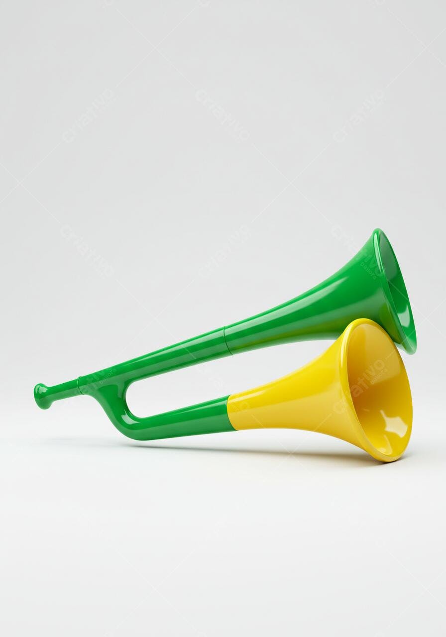 Vuvuzela verde e amarela