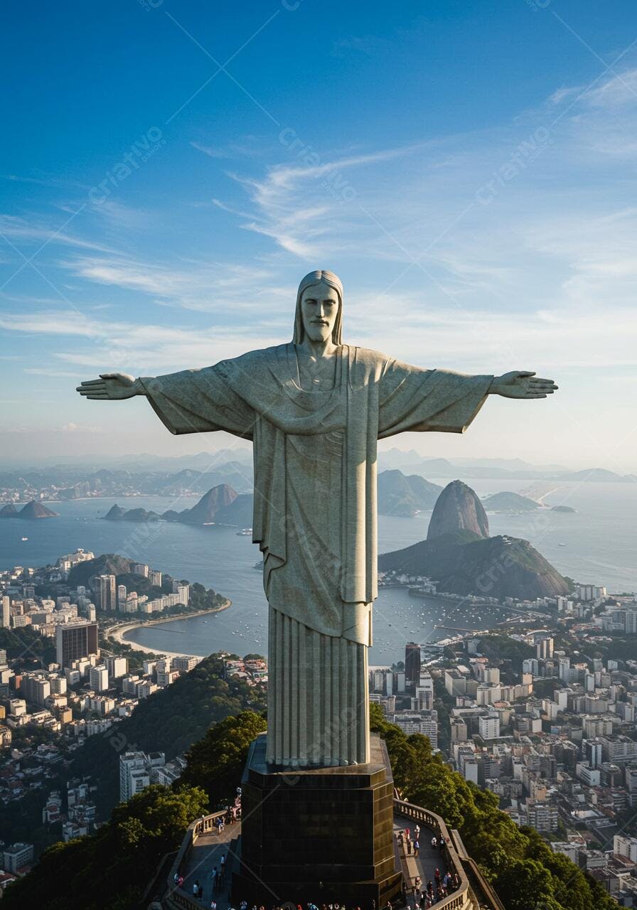 Cristo Redentor Rio de Janeiro Vista Aérea