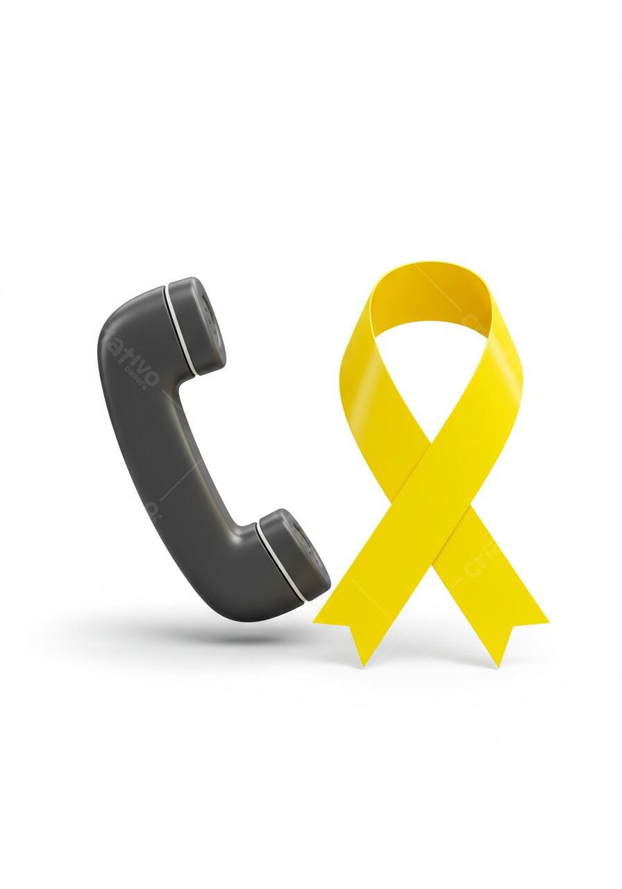 Telefone e Fita Amarela Apoio