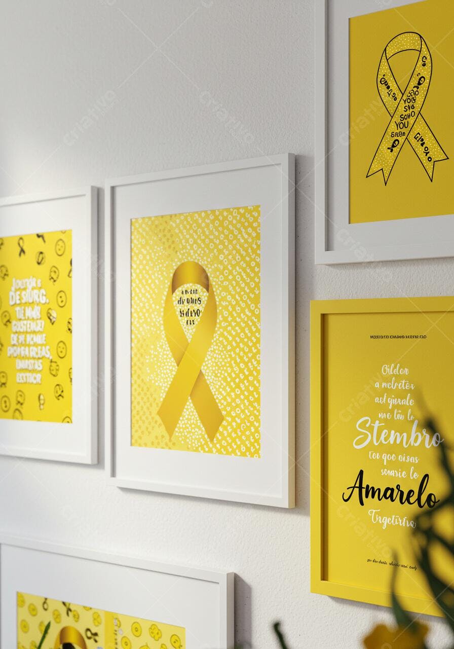 Fita amarela Setembro Amarelo prevenção suicídio