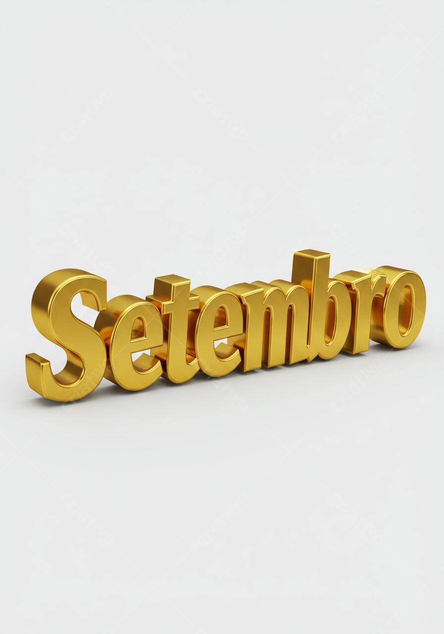 Setembro em dourado 3D