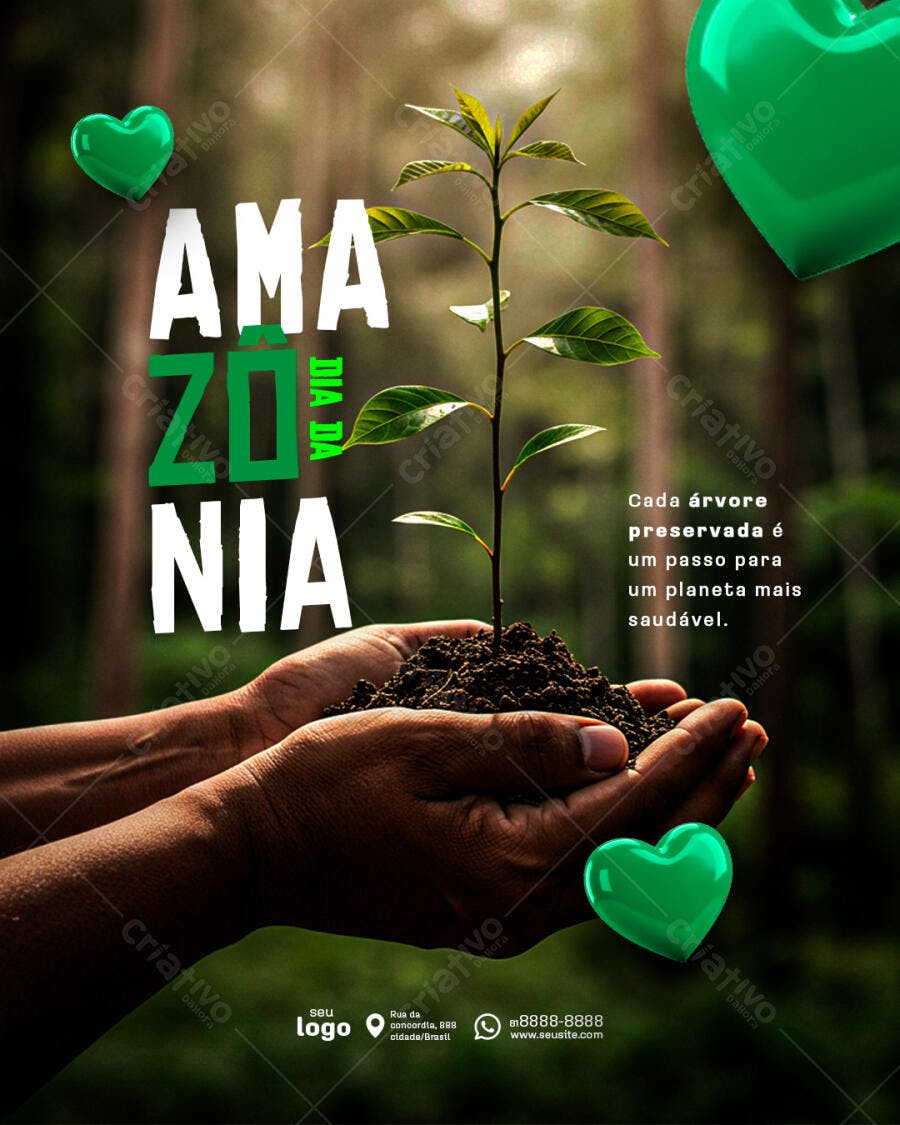 Flyer Dia da Amazônia PSD Editável