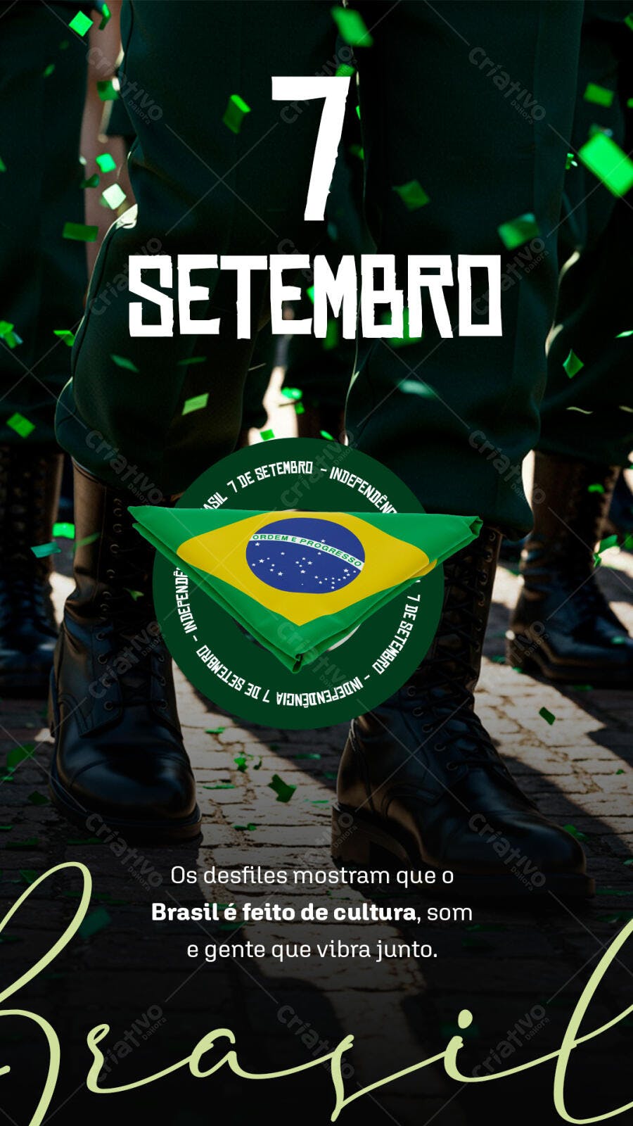 Flyer 7 de Setembro PSD Editável